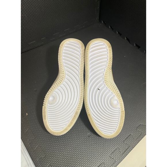 Nike Court Vision Alta Leopard Swoop Leather Lace-Up Sneakers Womens Size 10 - Picture 5 of 7